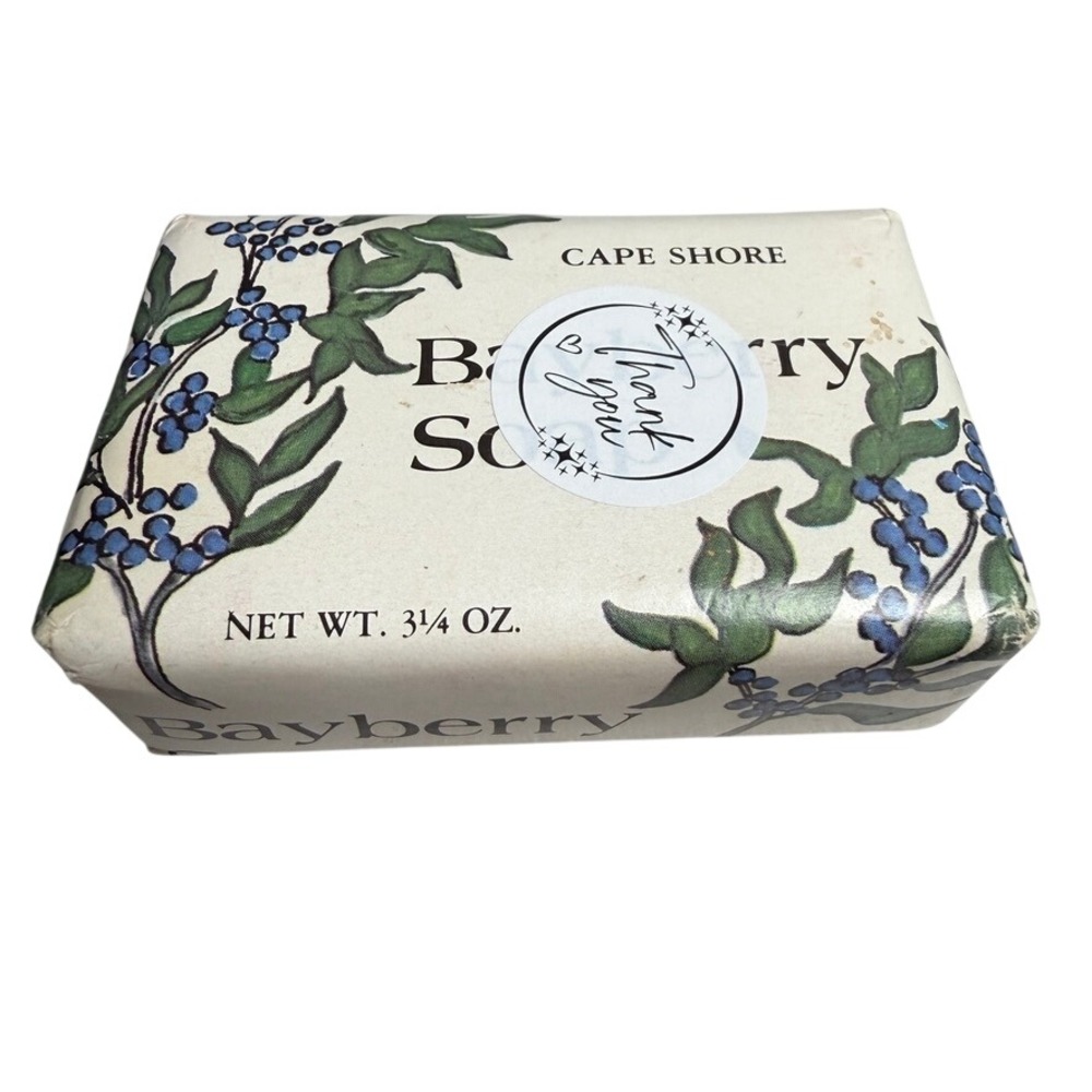 Cape Shore Bayberry Soap‎ 3.25oz White Vintage Yarmouth Maine Bar Soap Coastal